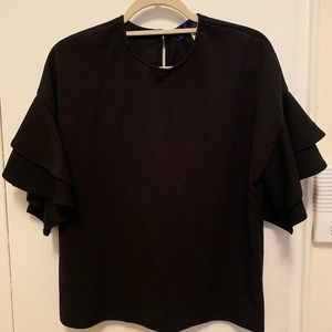 Black dress shirt with fun sleeves